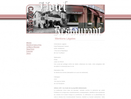HOTEL RESTAURANT CAZAUX - Tournay >>...