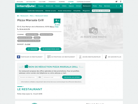 Pizza Marsala Grill, restaurant de pâtes à...