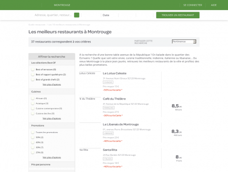 Les 10 meilleurs restaurants à Montrouge -...
