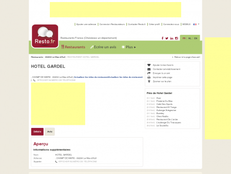 HOTEL GARDEL - Restaurant - Le Mas-d'Azil...