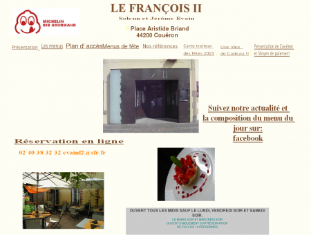 Accueil du restaurant Le François II
