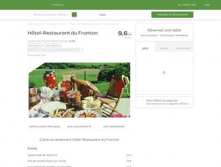 Restaurant Hôtel-Restaurant du Fronton à...