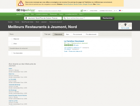 Les meilleurs restaurants à Jeumont -...