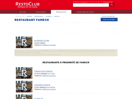 Restaurant Fameck (57290) - RestoClub.fr
