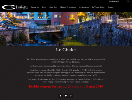 Hôtel Restaurant Gastronomique Le Chalet Ax...