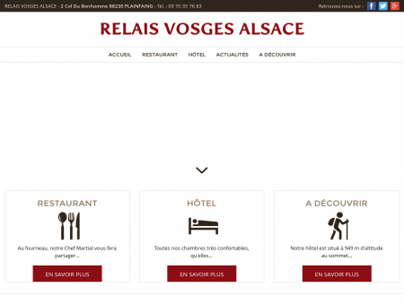 Hôtel restaurant, restaurant - Plainfaing | Relais...