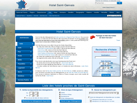 HOTEL SAINT-GERVAIS : Réservation hôtels...