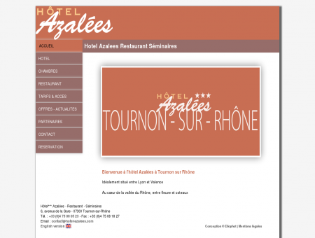 Hotel Azalees Restaurant Séminaires Tournon...