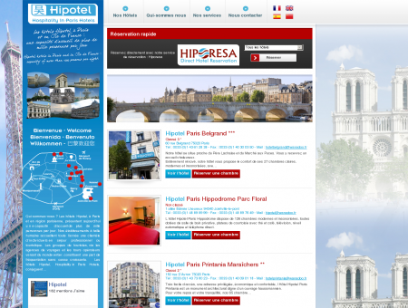 Hipotel - site officiel - Hôtels Paris