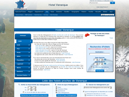HOTEL VENERQUE : Réservation hôtels...