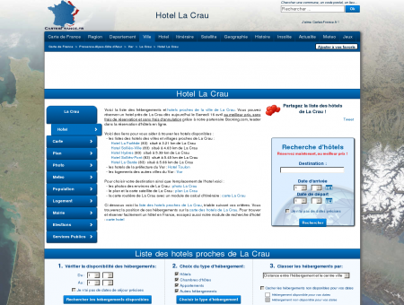 HOTEL LA CRAU : Réservation hôtels La Crau...