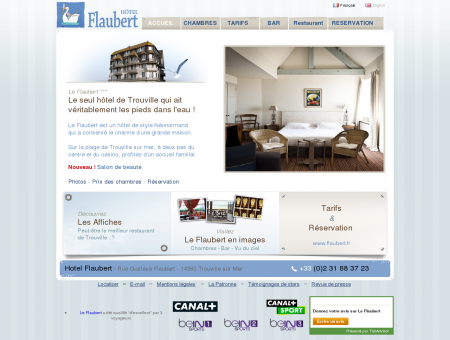 Hôtel Flaubert - Sur la plage de Trouville