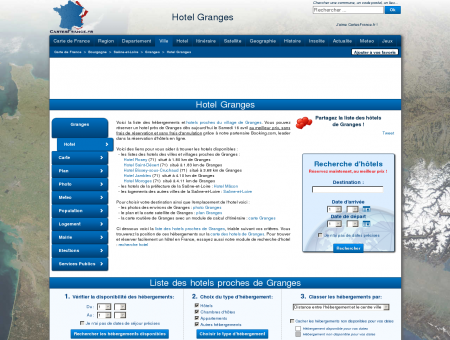 HOTEL GRANGES : Réservation hôtels...
