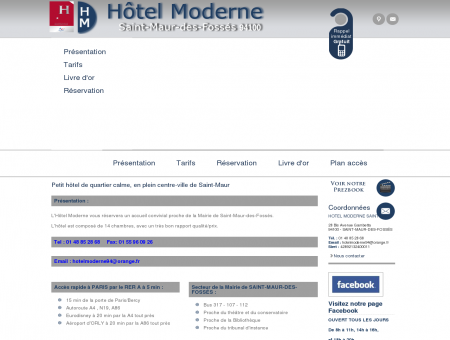 Hotel Saint Maur - HOTEL MODERNE : hotel...