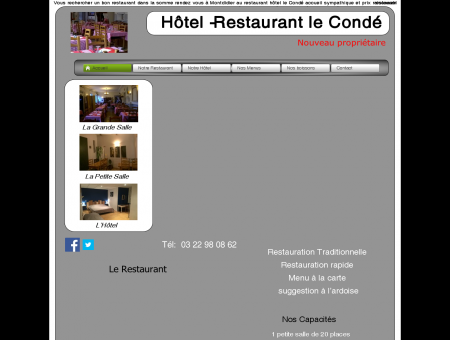 Hôtel- Restaurant- Montdidier- Le Condé