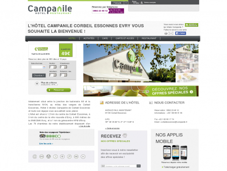 Hôtel CAMPANILE EVRY OUEST - Corbeil...