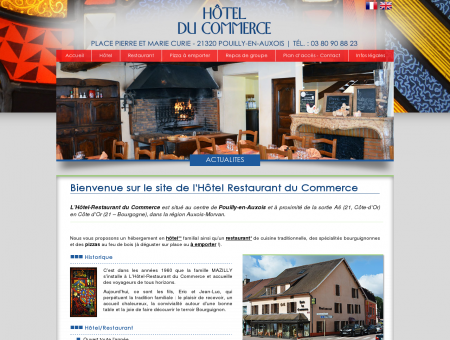 Hôtel Restaurant du Commerce à Pouilly-en...
