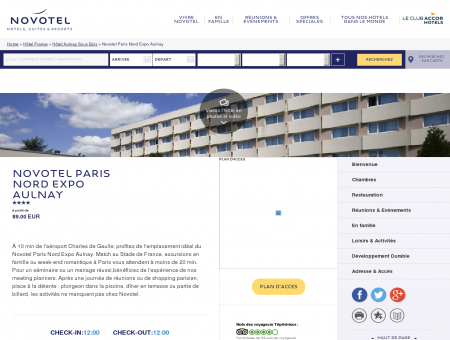 Hotel AULNAY SOUS BOIS - Novotel Paris...