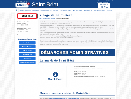 Mairie de Saint-Béat, la Commune de Saint...