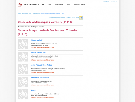 Casse auto Montesquieu Volvestre - 31310 -...