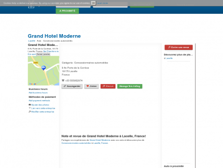 Grand Hotel Moderne - Lacelle, France -...