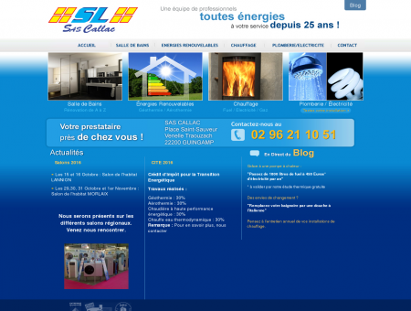 SAS CALLAC - Chauffage, energie renouvelable,...