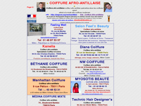 Coiffure Coiffures Afro-Antillaise afro Antillais...