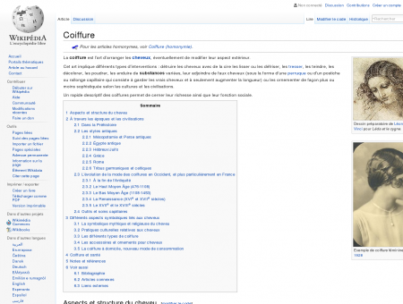 Coiffure  Wikipédia