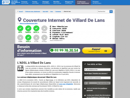Couverture Internet de Villard De Lans -...