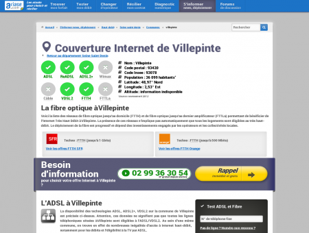 Couverture Internet de Villepinte -...
