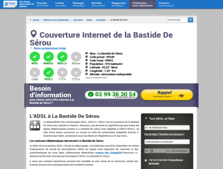 Couverture Internet de la Bastide De Sérou