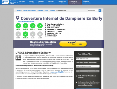 Couverture Internet de Dampierre En Burly