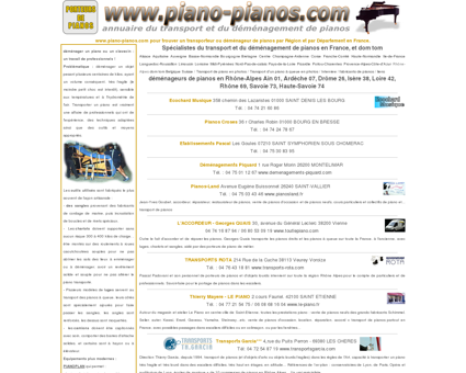 déménagement de pianos en région Rhône...