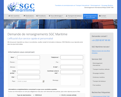 SGC Maritime transitaire maritime international...