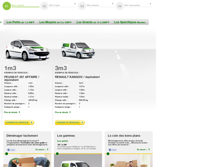 Location d'utilitaire Europcar : 1 à 5m3 - Petit...