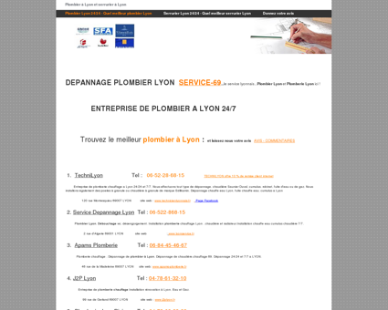 Plombier Lyon 24/24 - Quel meilleur plombier...