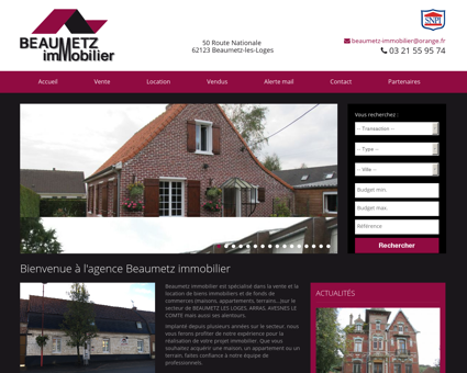 Agence immobilière Beaumetz-les-Loges :...