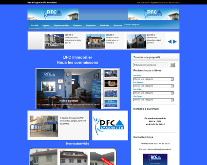 Site de l'agence DFC Immobilier