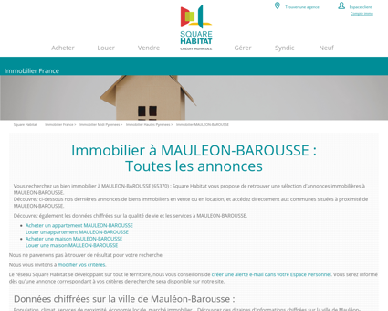 Immobilier MAULEON-BAROUSSE - Le...