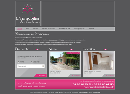 Immobilier des fontaines - Agence...