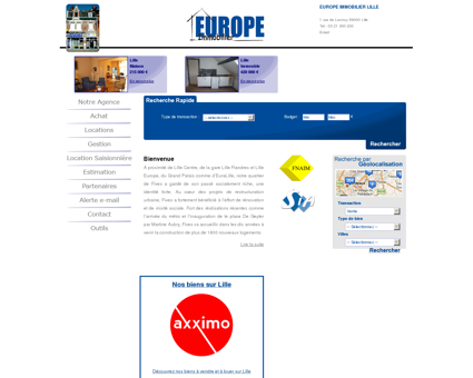 Europe Immobilier : agence immobiliere Lille...