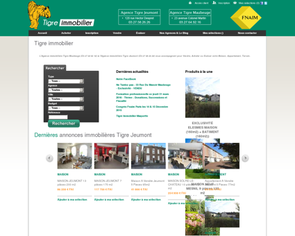 Site Internet de Tigre Immobilier Agences...