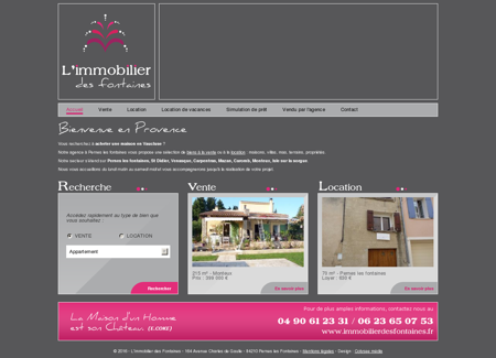 Immobilier des fontaines - Agence...