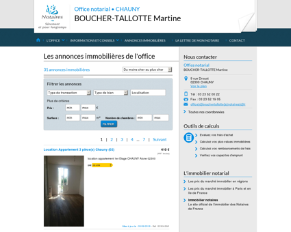 Annonce immobilier notaire - CHAUNY (02)