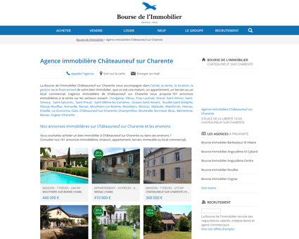 Agence immobilière Châteauneuf sur Charente...