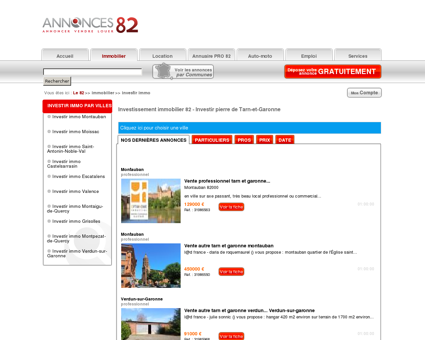 Investissement immobilier 82 - Investir pierre...
