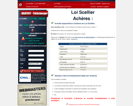 Loi Scellier Achères, appatement neuf 78260