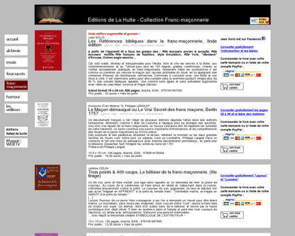 Collection Franc-maçonnerie - EDITIONS DE LA...