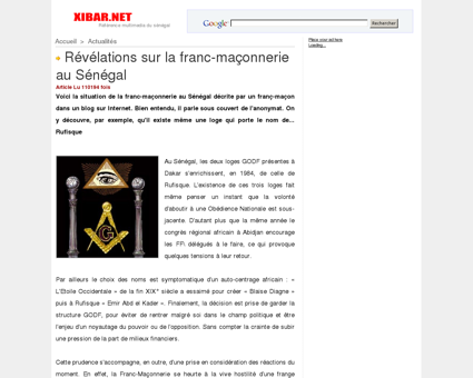 Révélations sur la franc-maçonnerie au Sénégal