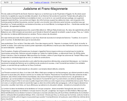 3033-1 : Judaïsme et Franc-Maçonnerie - LA...